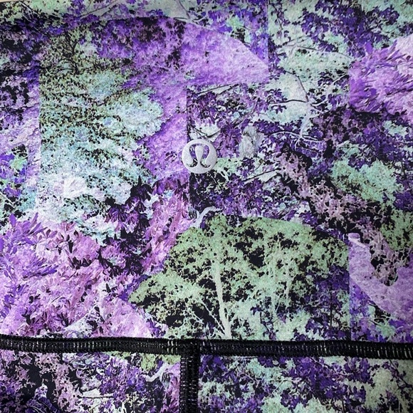 Lululemon Wunder Under high rise tight Nulux vivid vision size 8 eight EUC - Picture 4 of 7